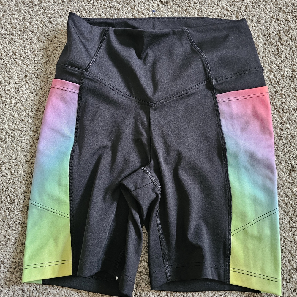 Active USA Black Gradient Women's Bike Shorts